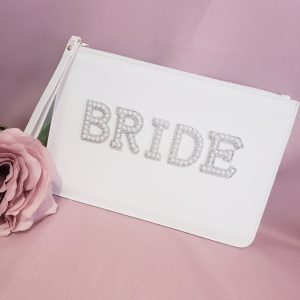 Boutique Bride Clutch Bag with Strap – Elegant Wedding & Hen Party Accessory