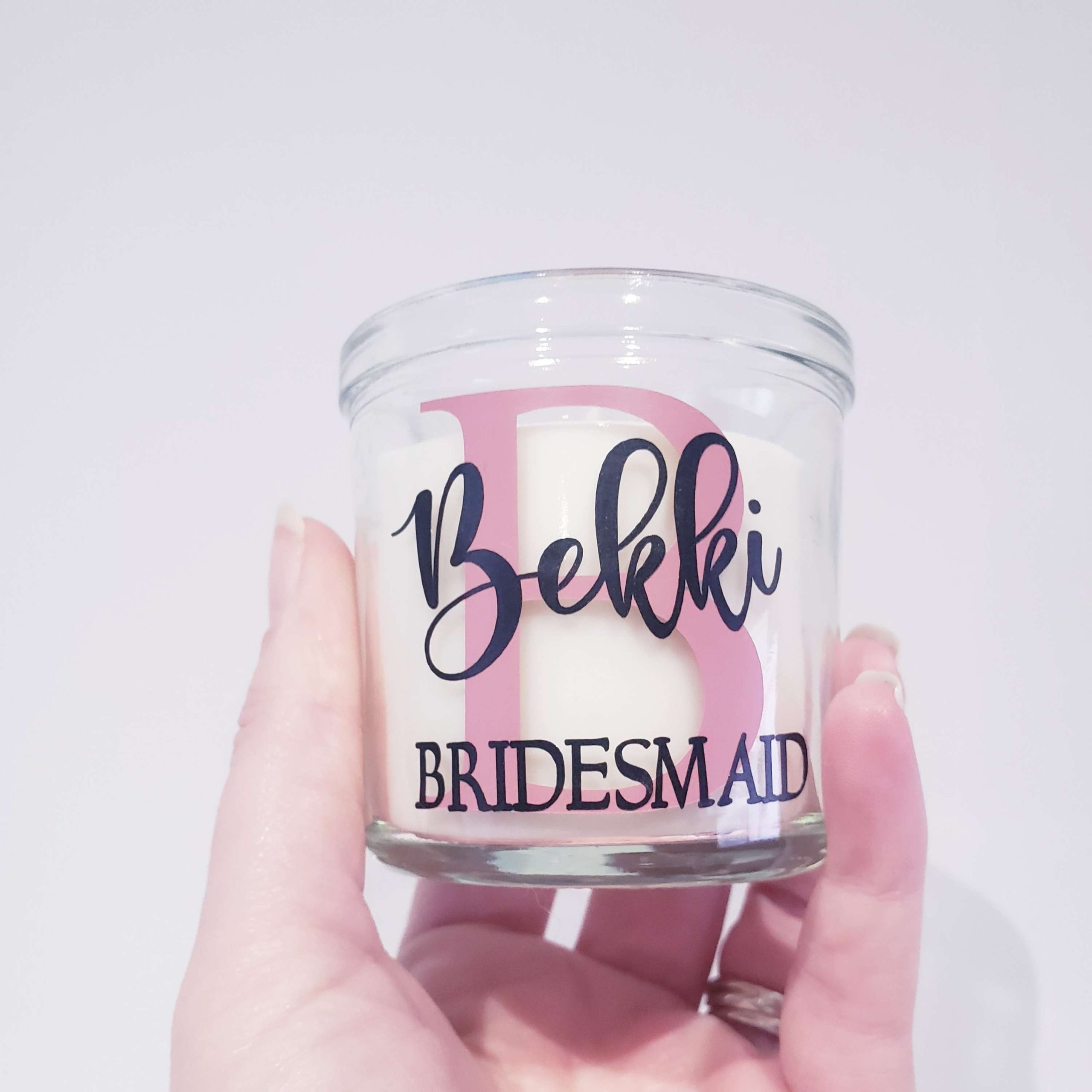 Personalised Bridal Party Candle – Custom Scented Keepsake Gift for Bridesmaids, Maid of Honour, Flower Girls - Image 7