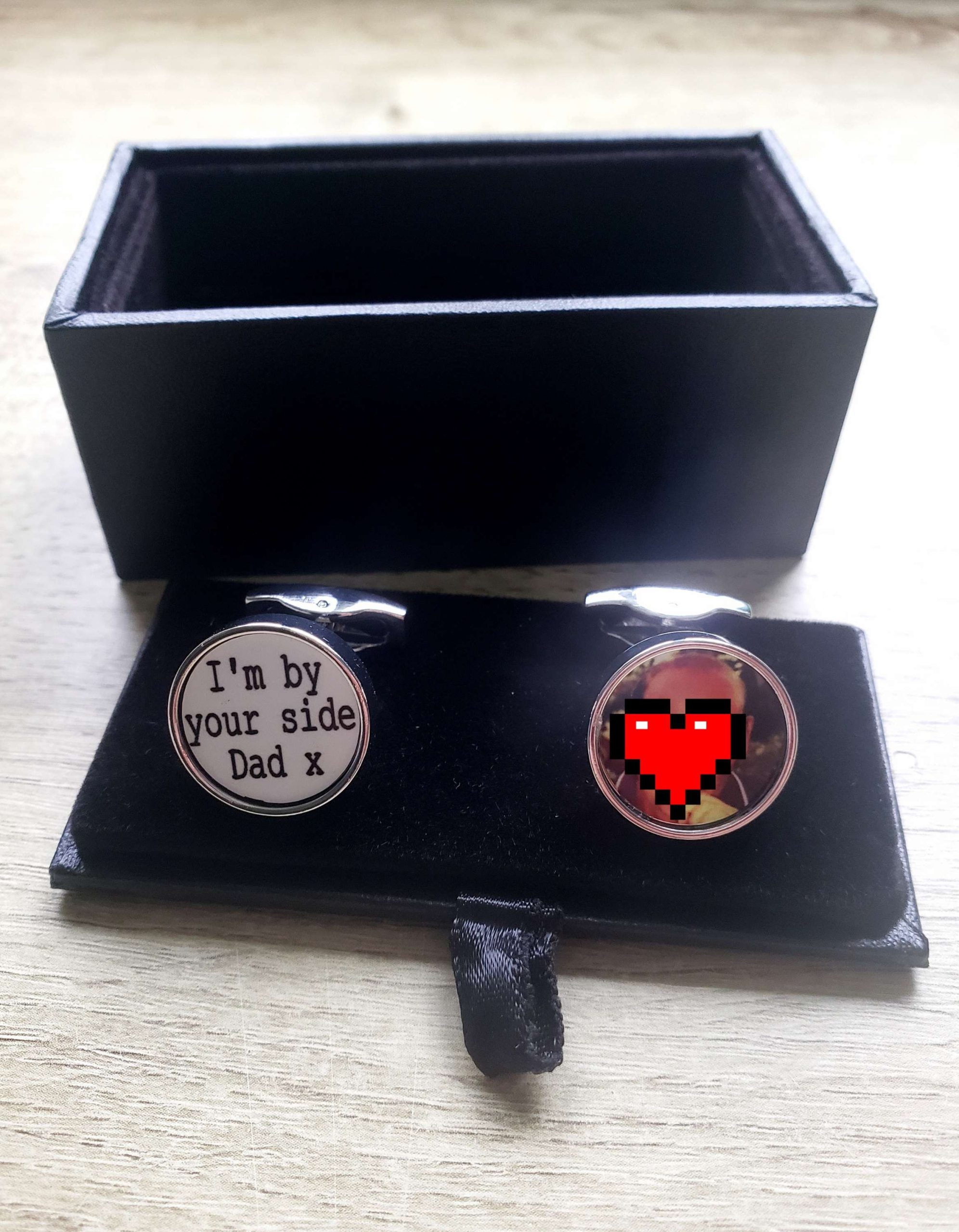 Custom Made Cufflinks With Your Photo & Wording