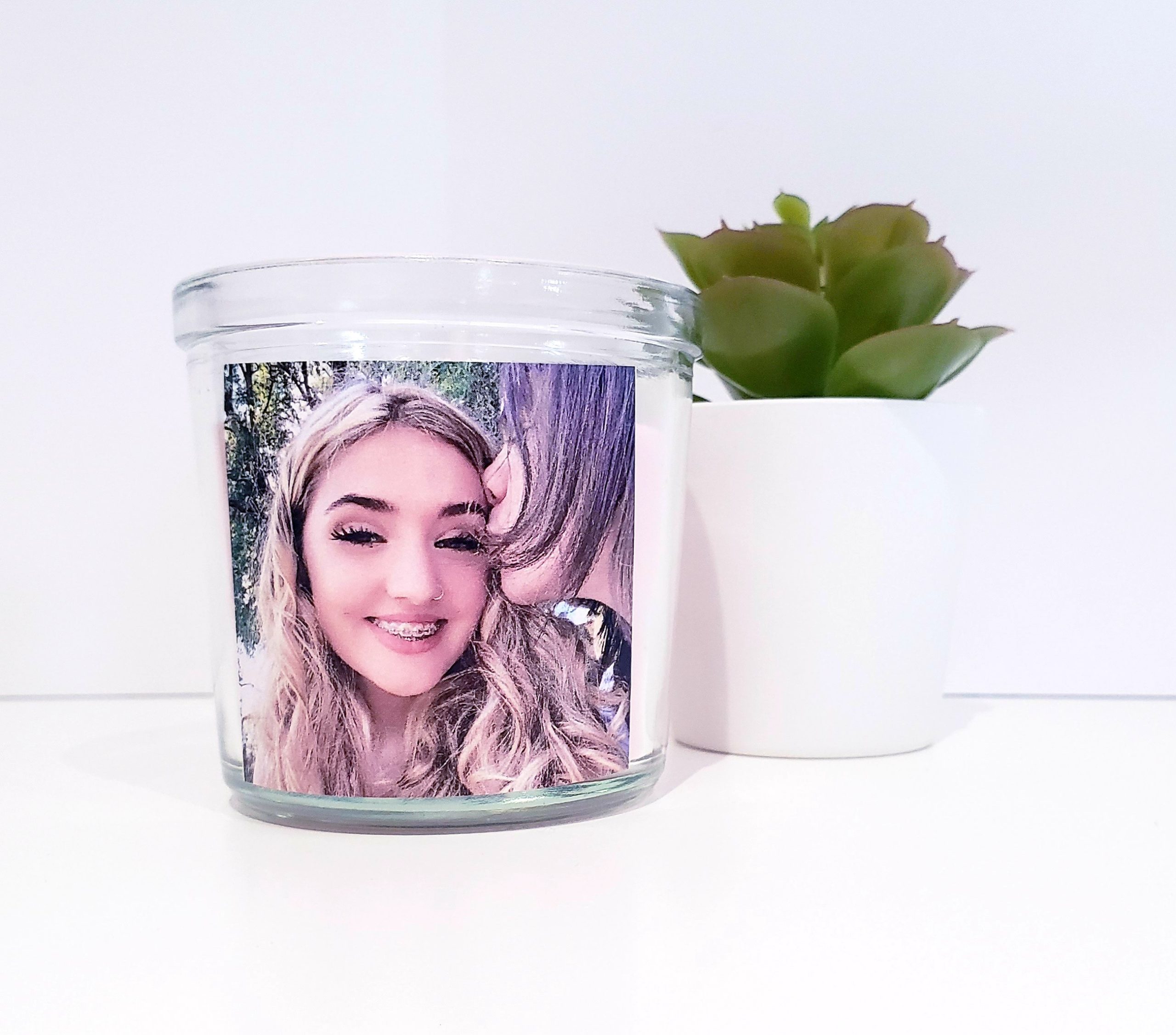 Scented Candle Personalised With Your Photo & Wording - Image 4