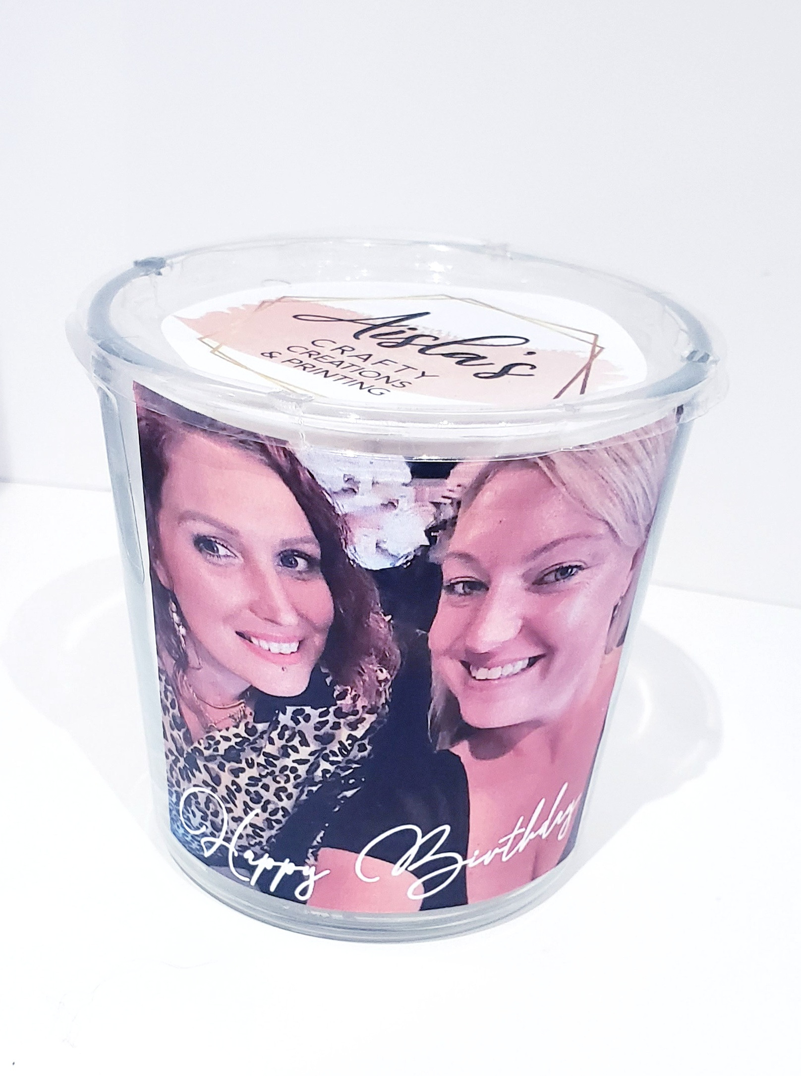 Scented Candle Personalised With Your Photo & Wording - Image 2