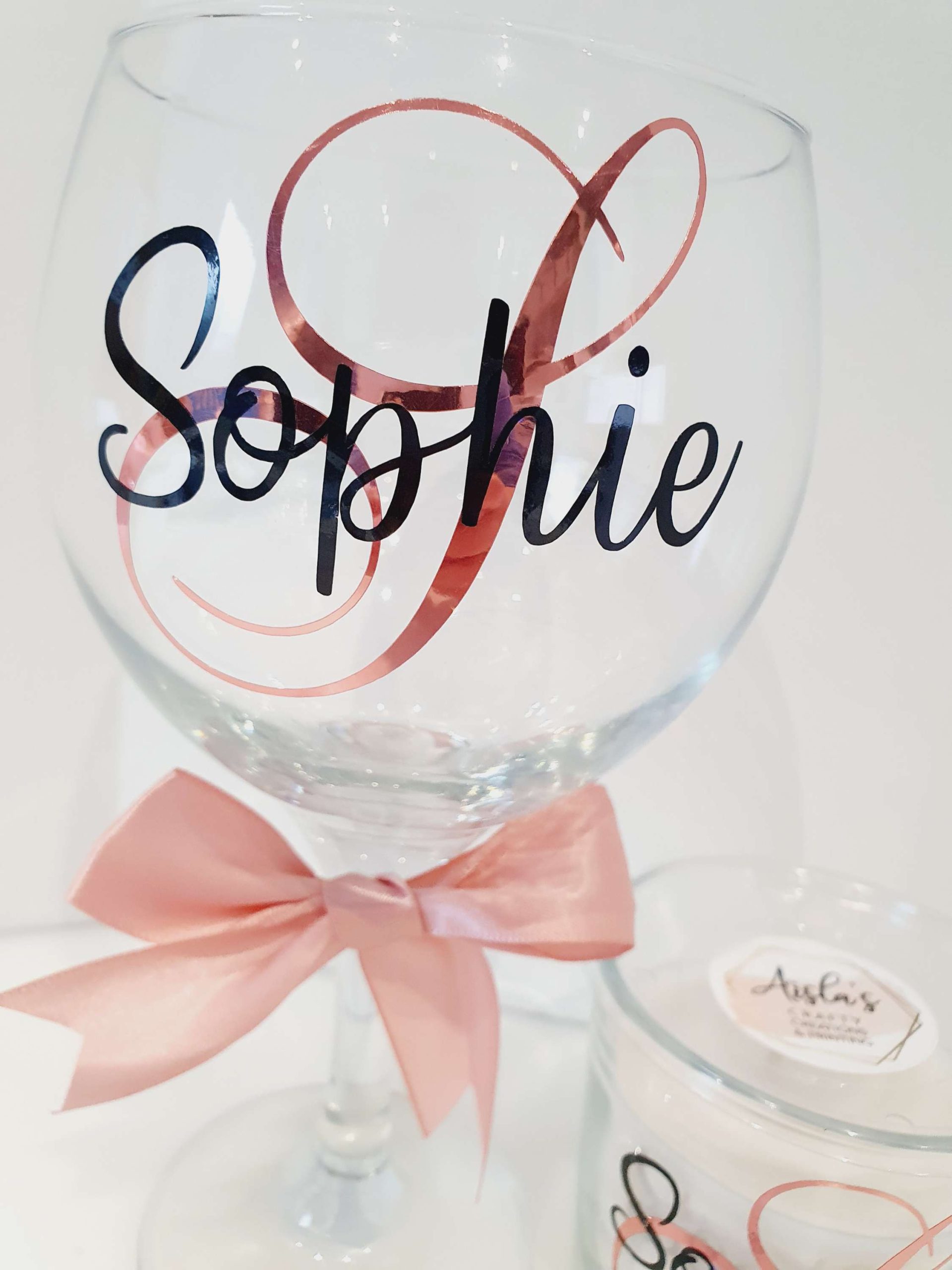 Initial Gin Glass & Candle Set - Image 8