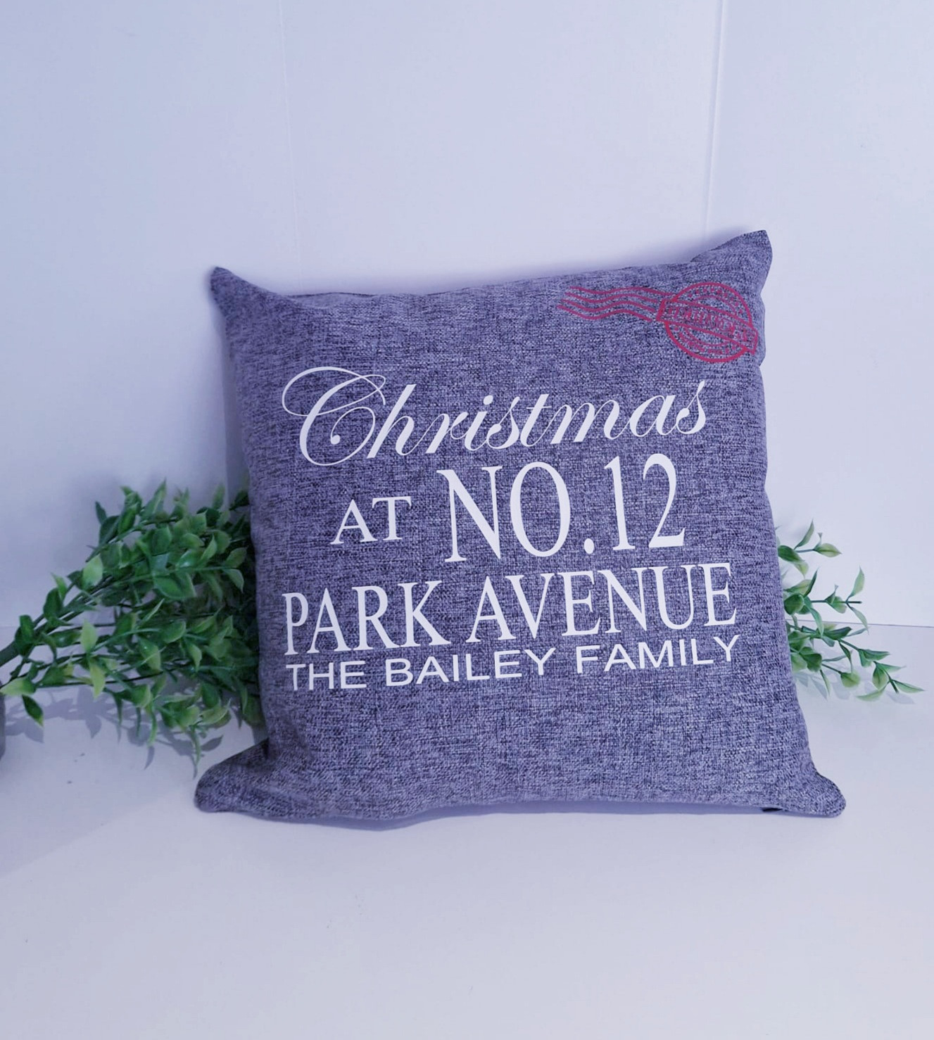 Personalised Family Christmas Cushion – Custom Festive Home Décor - Image 3