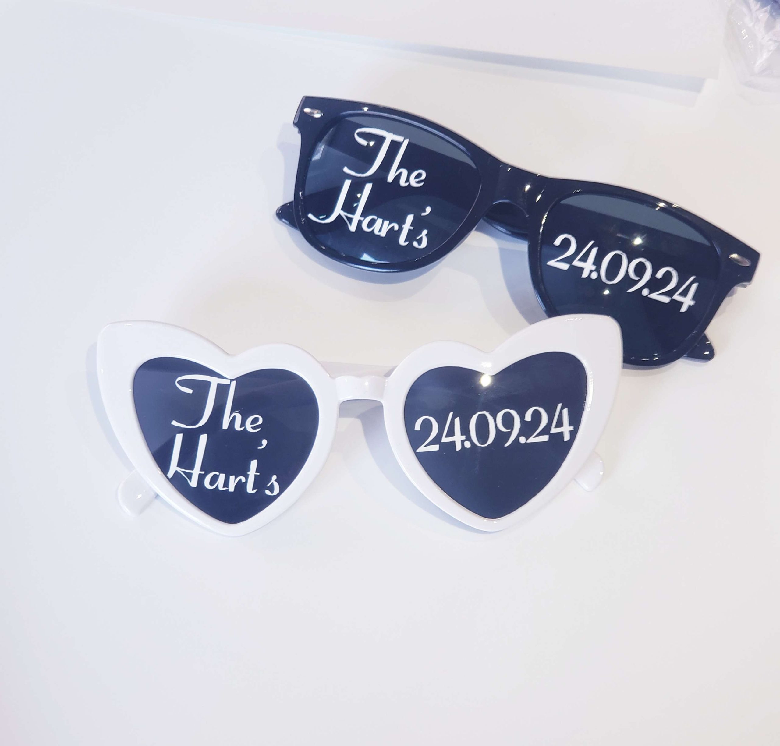 Personalised Bride & Groom Wedding Sunglasses – Fun Photo Prop Gift - Image 2
