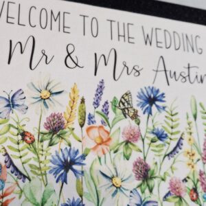Personalised Wildflower Bar Mat