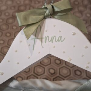 Personalised Pearl Wooden Hanger