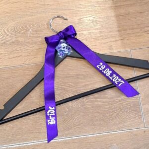 Skull & Roses Black Wedding Hanger